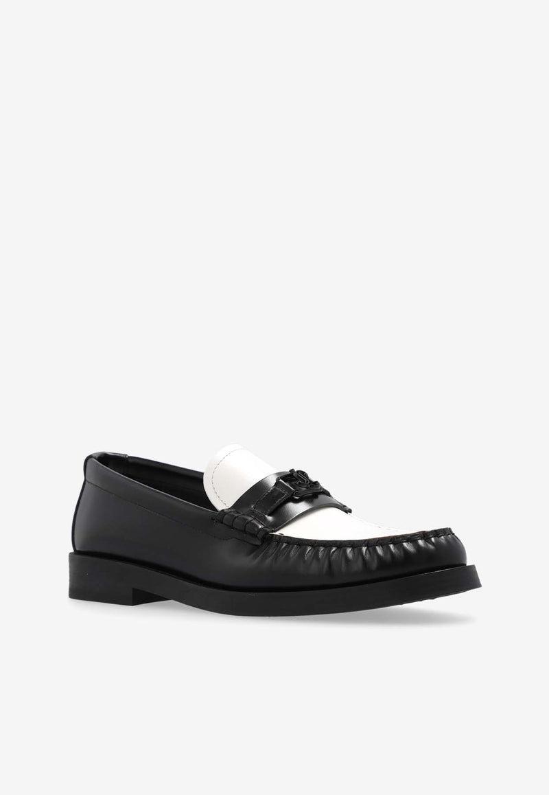 Jimmy Choo Addie Box Calf Leather Loafers Black ADDIE JC XXF-BLACK LATTE