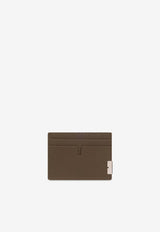 Burberry B Cut Grained Leather Cardholder Brown 8083758 A1336-MILITARY