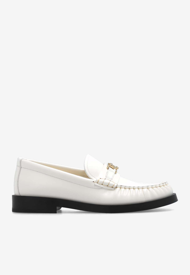 Jimmy Choo Addie Smooth Leather Loafers Latte ADDIE JC XXF-LATTE