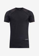 Balmain Contrasting Logo Rash Guard Black BWM351330 0-001