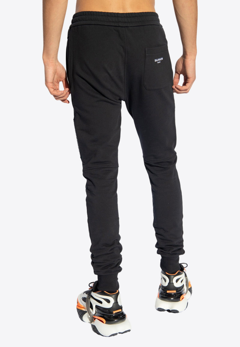 Balmain  Drawstring Logo Track Pants Black CH1OB000 BB04-EAB