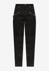 Balmain Slim-Leg Cargo Pants Black CH1MH017 CD96-0PA