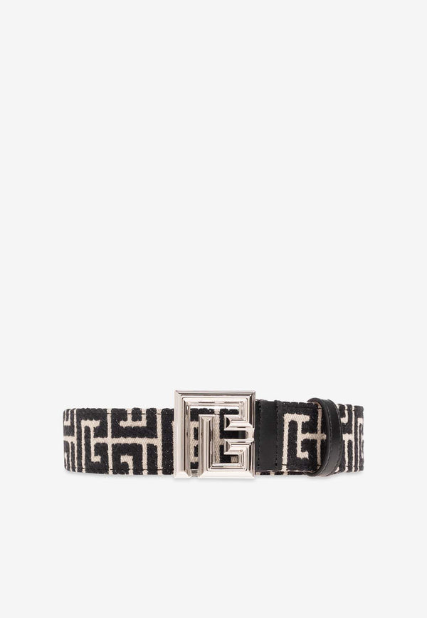 Balmain PB Monogram Jacquard Belt CM1WJ016 TJMN-GFE