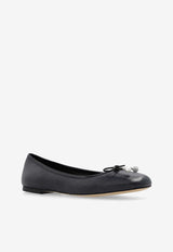 Jimmy Choo Elme Coated Denim Ballet Flats Black ELME FLAT GDN-DENIM