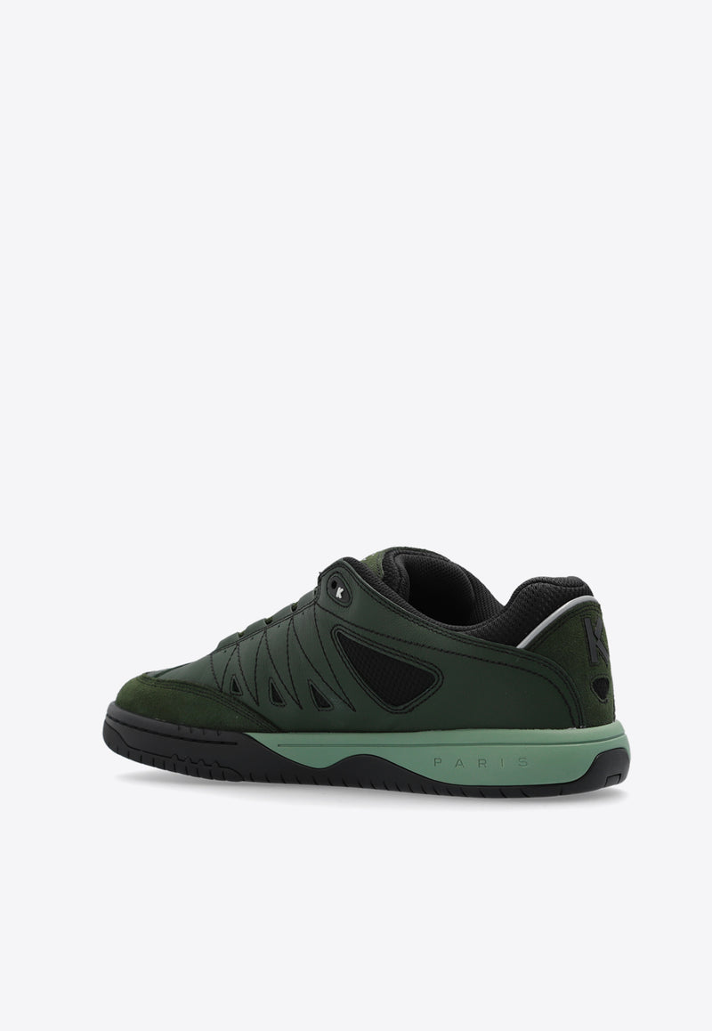 Kenzo PXT Low-Top Leather Sneakers Green FE55SN080 L54-51