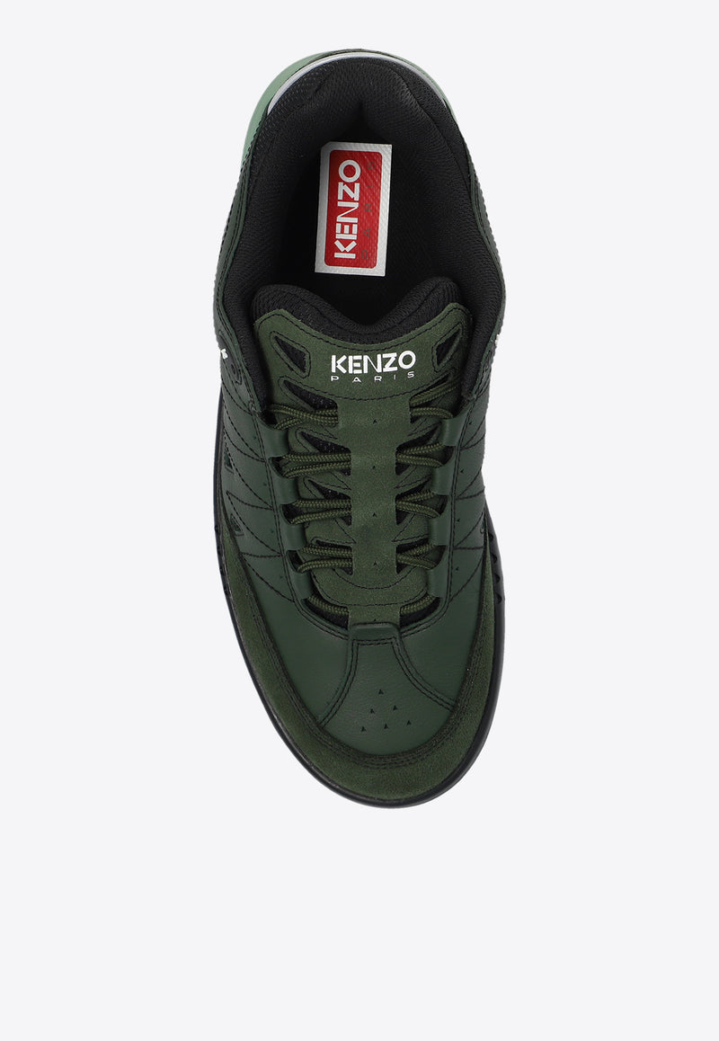 Kenzo PXT Low-Top Leather Sneakers Green FE55SN080 L54-51