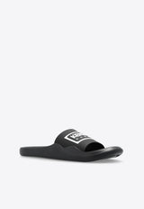 Kenzo Logo Rubber Pool Slides Black FE55MU110 P50-99