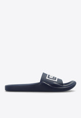 Kenzo Logo Rubber Pool Slides Navy FE55MU110 P50-77