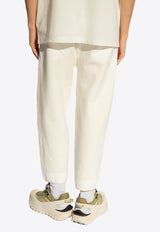 Moncler Slim Fit Paneled Track Pants Cream J10919L00001 M1367-032