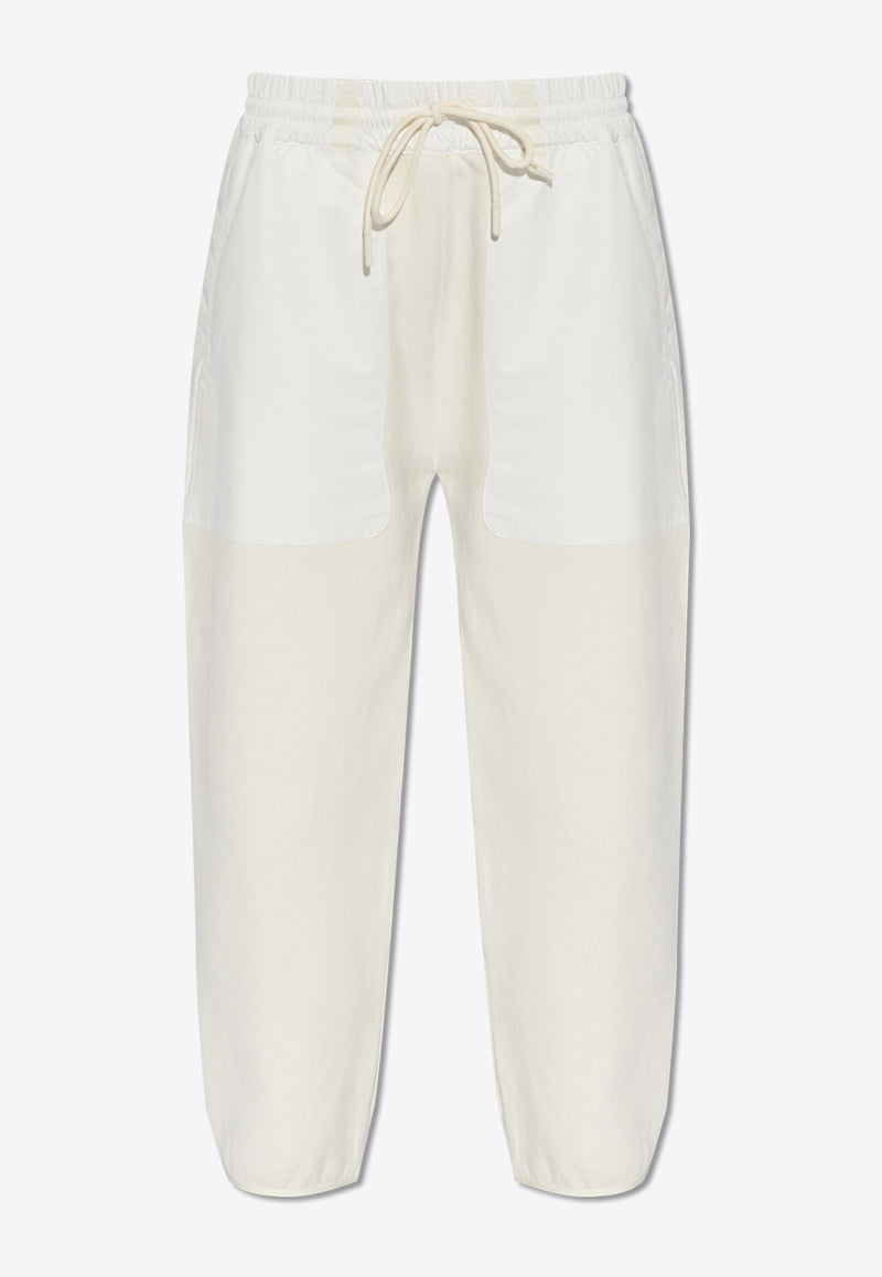 Moncler Paneled Tapered Track Pants Cream J10939L00005 M1367-032