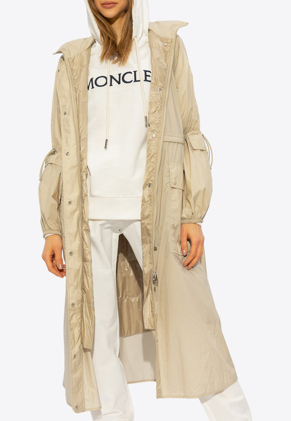 Moncler Lins Long Parka Coat Beige J10931A00088 53333-207