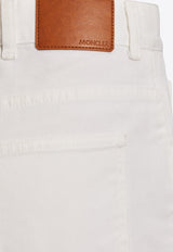 Moncler High-Rise Cropped Jeans White J10932A00014 54A77-001