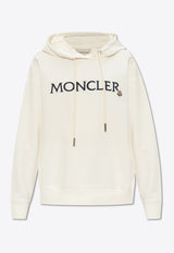 Moncler Logo Embroidered Hoodie White J10938G00016 89A1K-037