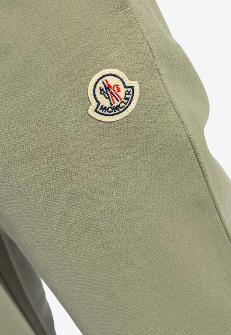 Moncler Logo Patch Track Pants Green J10938H00020 89A1K-92G