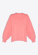 Moncler Logo Embossed Crewneck Sweatshirt Pink J10938G00006 809KR-416