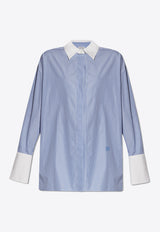 Loewe Striped Long-Sleeved Shirt Blue S359Y05XBN 0-BLUE WHITE