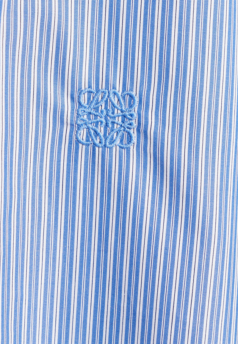 Loewe Striped Long-Sleeved Shirt Blue S359Y05XBN 0-BLUE WHITE