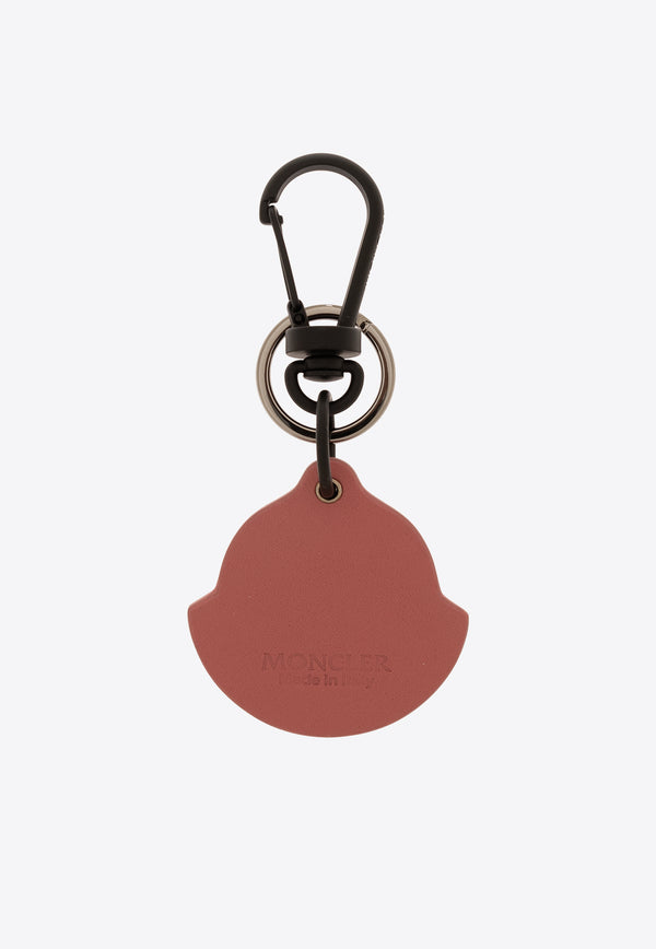 Moncler Logo Appliqué Leather Keyring Pink J109B6F00002 M2489-559