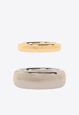 Tory Burch Essential Rings - Set of 2 Gold 152886 0-961