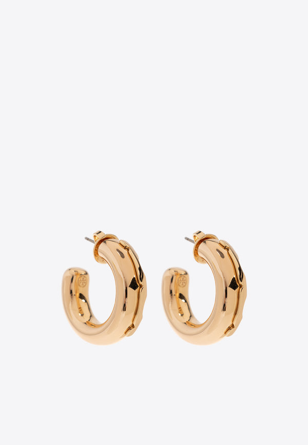 Tory Burch Essential Logo Hoop Earrings Gold 152881 0-720