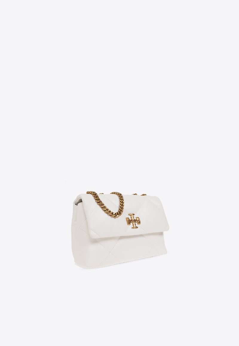 Tory Burch Small Kira Diamond Leather Shoulder Bag White 154706 0-100