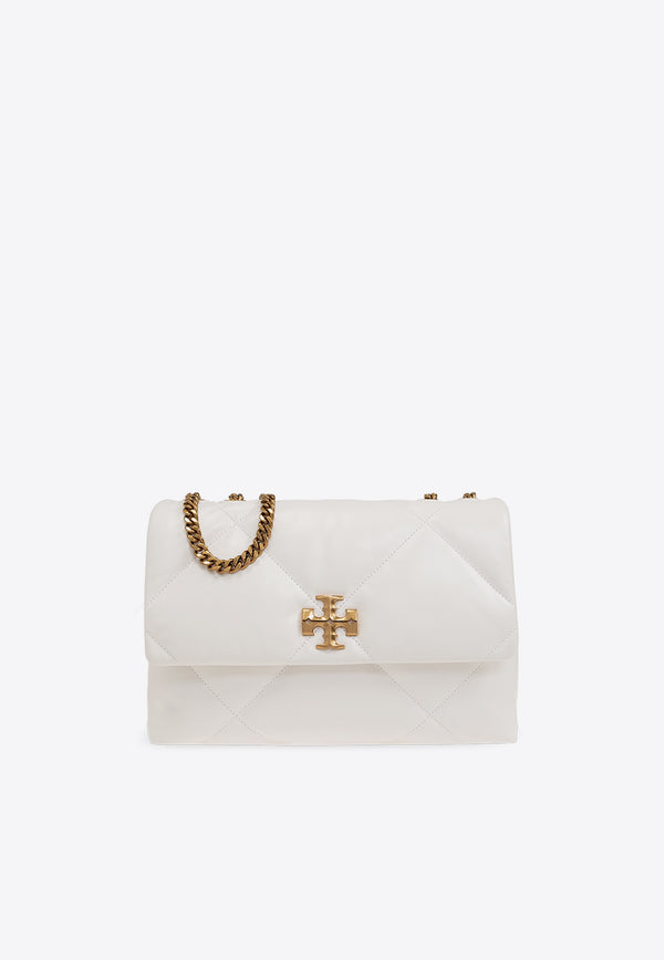 Tory Burch Kira Diamond Quilted Shoulder Bag White 154704 0-100