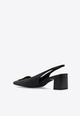 Tory Burch Georgia 55 Slingback Pumps Black 156479 0-006