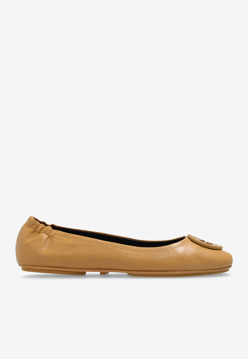 Tory Burch Minnie Travel Ballet Flats Brown 159138 0-200