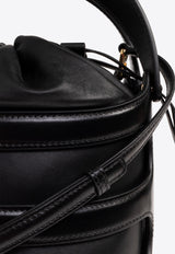 Alexander McQueen The Rise Nappa Leather Bucket Bag Black 787126 1VPGI-1000