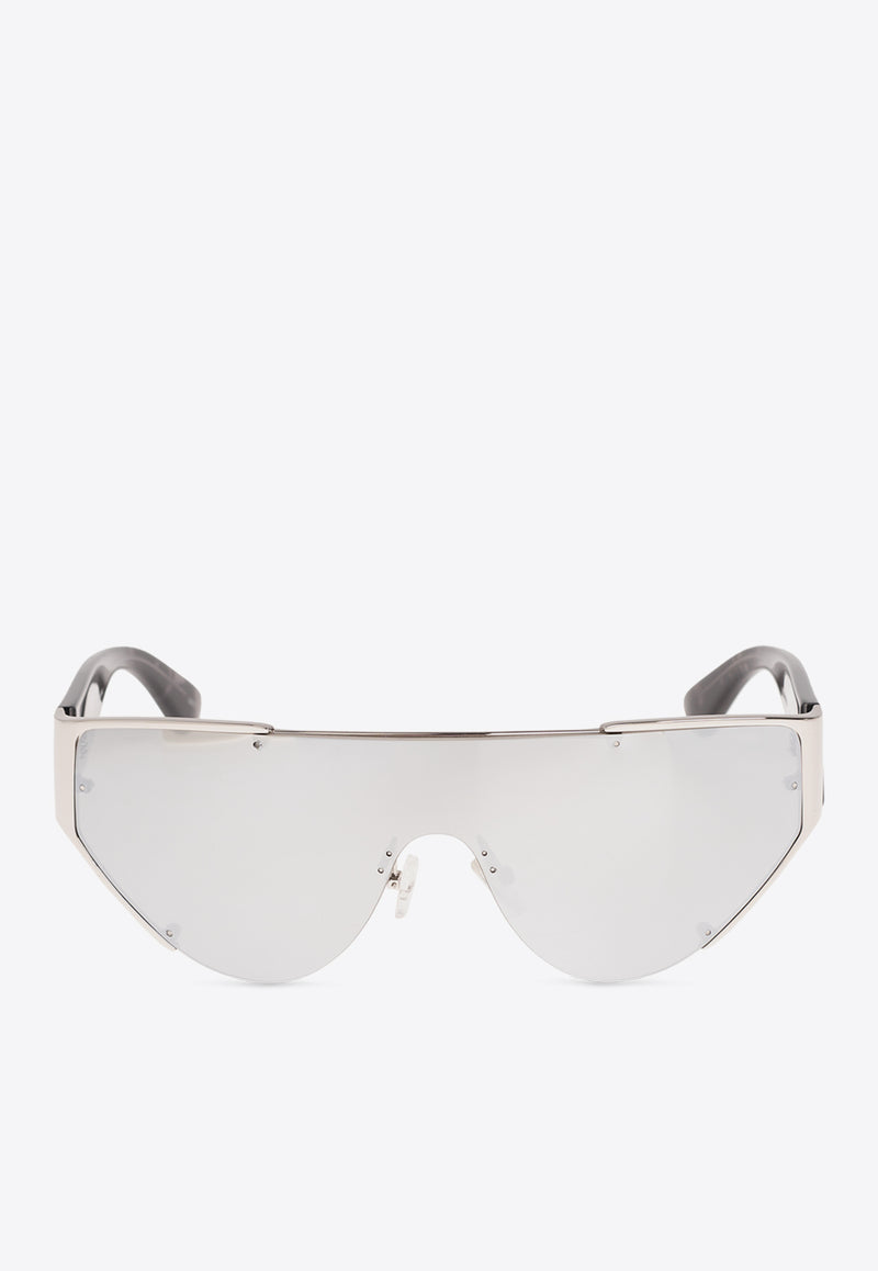 Alexander McQueen Grip Shield Sunglasses Gray 792510 I3312-1275