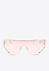 Alexander McQueen Grip Shield Sunglasses Pink 792510 I3331-1268