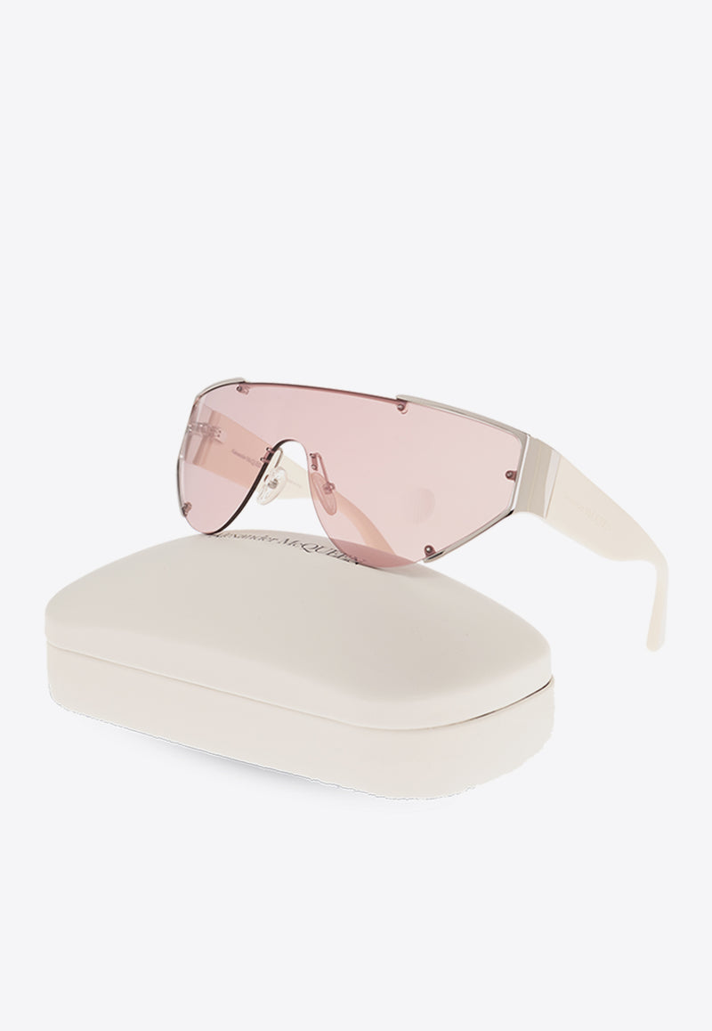 Alexander McQueen Grip Shield Sunglasses Pink 792510 I3331-1268