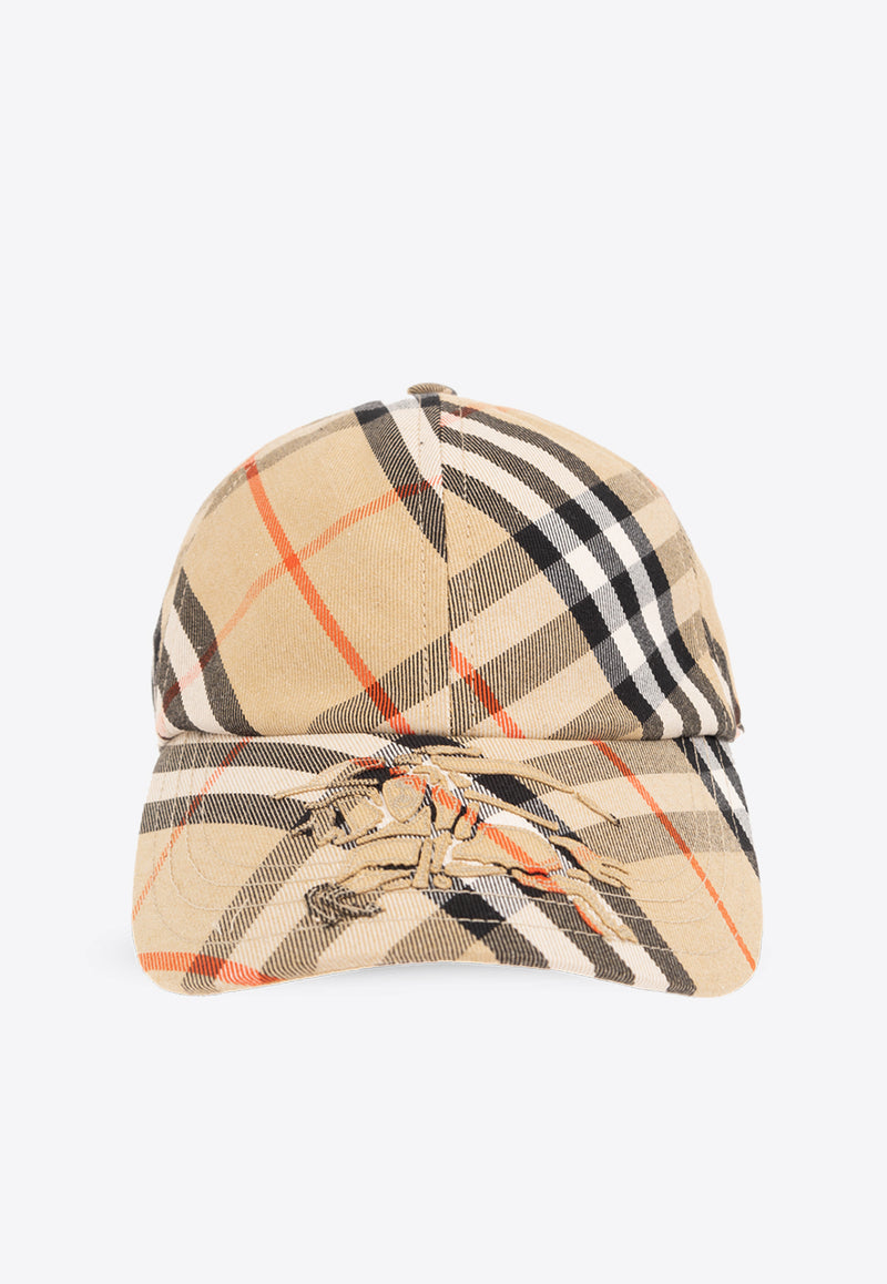 Burberry Signature Check Baseball Cap Beige 8085723 A2021-SAND