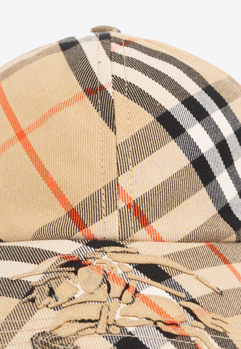 Burberry Signature Check Baseball Cap Beige 8085723 A2021-SAND