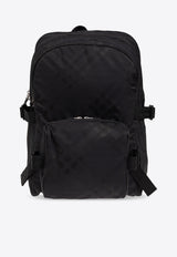 Burberry Jacquard Check Nylon Backpack Black 8080840 A1189-BLACK