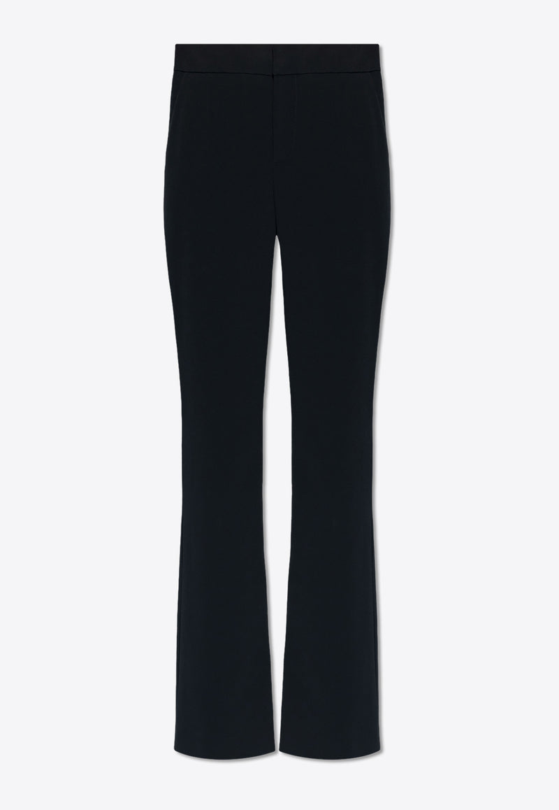 Balmain Flared Crepe Pants Black CF0PP250 VB00-0PA