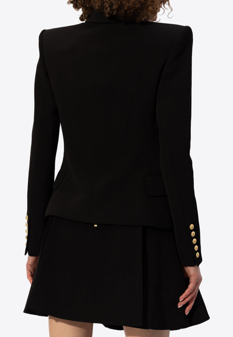 Balmain Single-Breasted Blazer Black CF0SE059 MB01-0PA