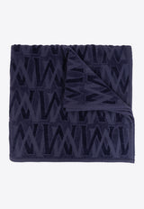 Moncler Logo Monogram Beach Towel Navy J10913D00004 0U347-742