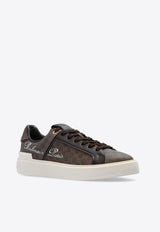 Balmain B-Court Monogram Leather Sneakers Brown CN1VI712 TMBP-WFP