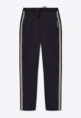 Moncler Side Stripe Logo Track Pants Navy J10912A00005 597FV-77D