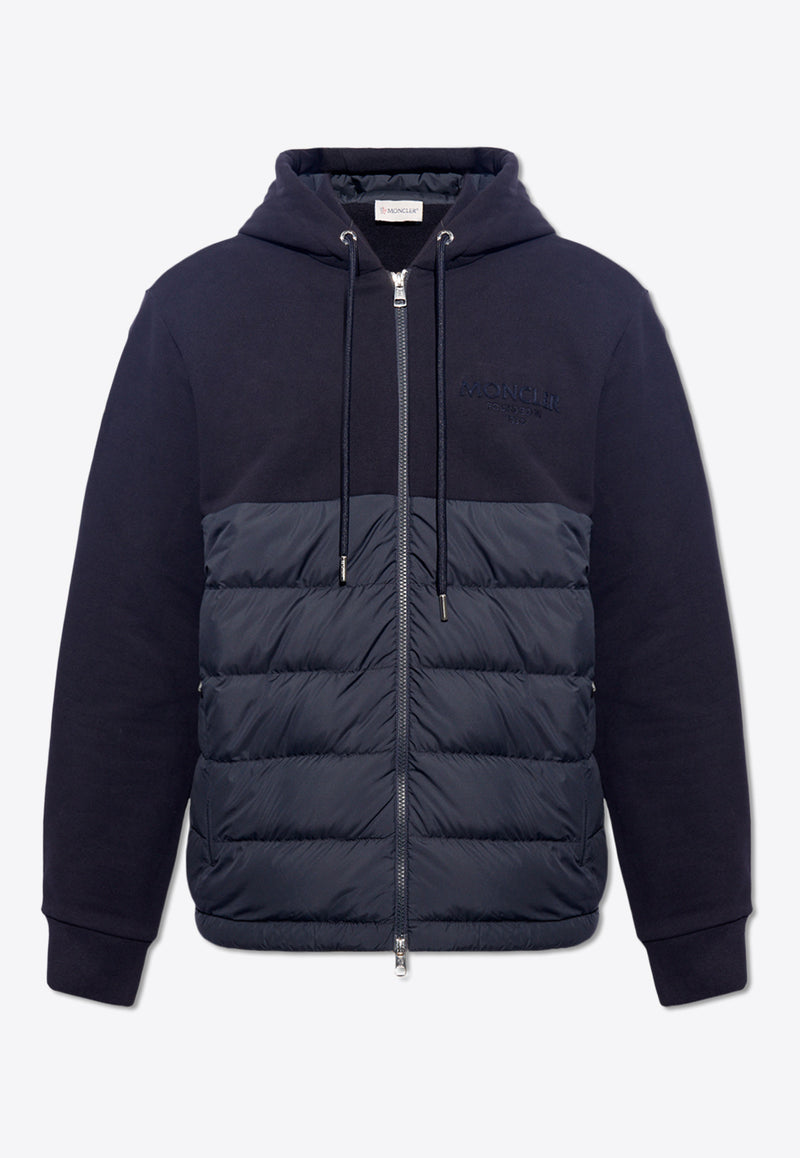 Moncler Zip-Up Hooded Sweatshirt Navy J10918G00013 89AE5-778