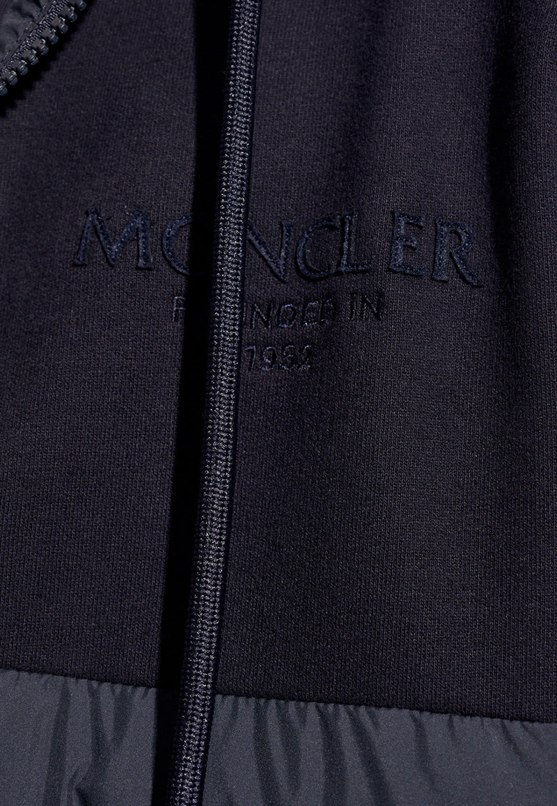 Moncler Zip-Up Hooded Sweatshirt Navy J10918G00013 89AE5-778