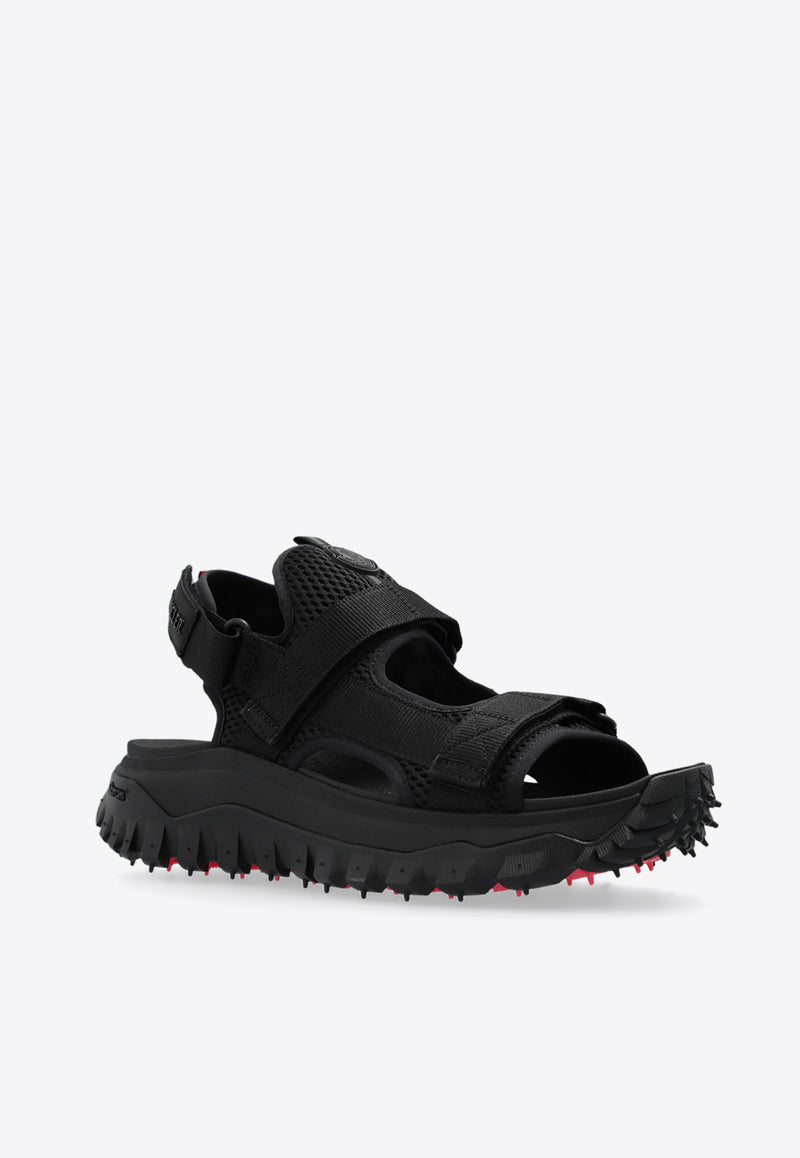 Moncler Trailgrip Logo Sandals Black J109A4L00010 M3808-999