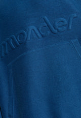 Moncler Embossed Logo Hooded Sweatshirt Blue J10918G00054 899V4-749