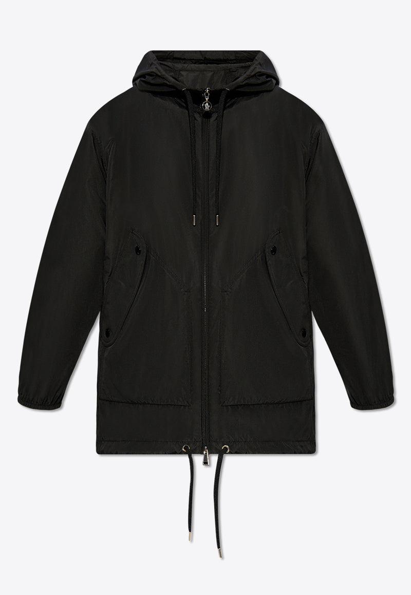 Moncler Melia Zip-Up Rain Jacket Black J10931A00092 597JT-999