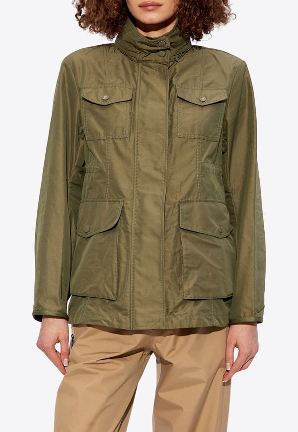 Moncler Ilo High-Neck Field Jacket Green J10931B00003 597I9-889