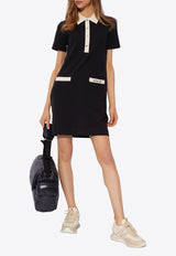 Moncler Mini Polo Shirt Dress Black J10938I00007 89AEW-778