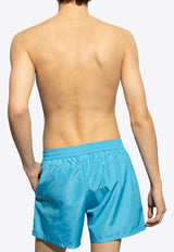 Balmain Logo Tape Swim Shorts