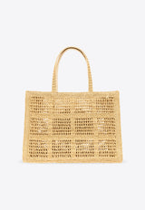 Tory Burch Large Ella Woven Tote Bag Beige 151277 0-254