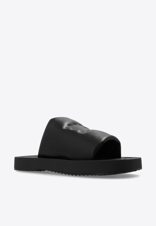 Burberry EKD Slab Padded Slides Black 8083774 A1189-BLACK